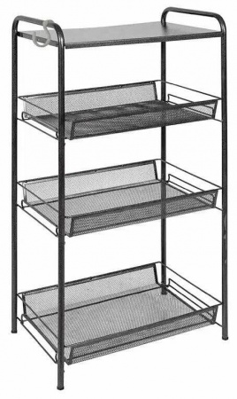 Этажерка  "Ладья 34С", 4 полки, 84х45х30 см