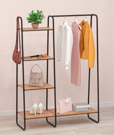 Гардеробная сист с пол. "Скандинавия 1" (Scandinavia 1 Clothing rack with shelves) 1,10х385х1,47 см