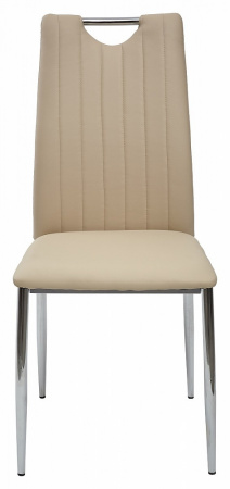 Стул COMFORT (mod. 999) цвет: PU 614 ,кремовый /хром