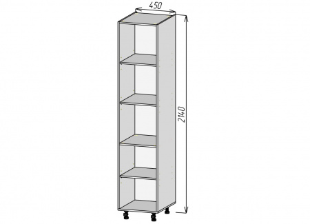 Кухонный корпус ПП450х2140мм (2уп)