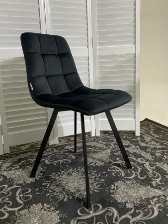 Стул CHILLI SQUARE BLUVEL-19 BLACK черный, велюр М-City