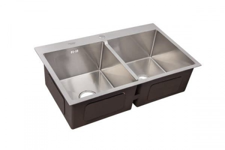 8350 Мойка Bowls silk brash Premial сатин браш (д 830 ш 500 г 220)