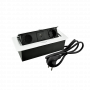 Удлинитель AQ PLUG-X H2 горизонтальный 2xSCHUKO 1xUSB А 1xUSB C белый