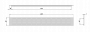 Решетка вентиляционная AQ VENTA 60*480 черная