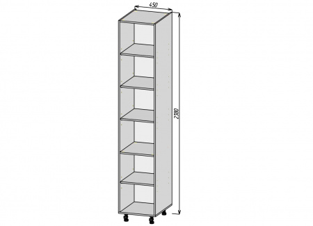 Кухонный корпус ПП450х2380 (3уп)