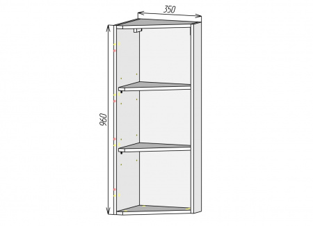 Кухонный корпус ВМСП350х960 (3уп)