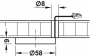 Светильник LED модель 3005 24V/0,8Wтеп.бел никл.