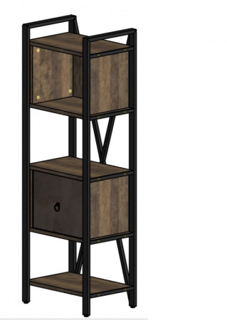 Стелаж Афина 550х390х1650 (2) с ящиком