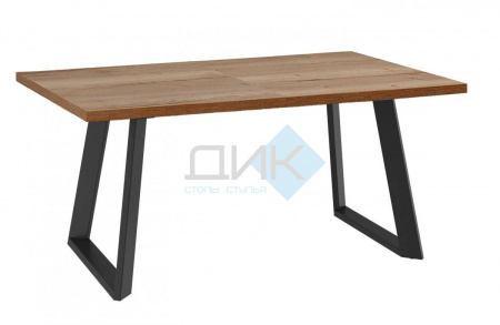Стол DikLine ZL140 Дуб галифакс (140(180)х80(ЛДСП EGGER)/Опоры черные