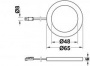 Светильник LED2050 12V/2.5W теплый белый, круглый