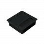 Пропуск для кабеля AQ PASS 80*80 черный брашированный