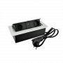 Удлинитель AQ PLUG-X H2 горизонтальный 2xSCHUKO 1xUSB А 1xUSB C алюминий