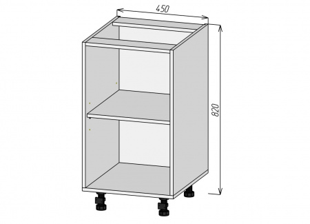 Кухонный корпус НМП450х820мм (2уп)