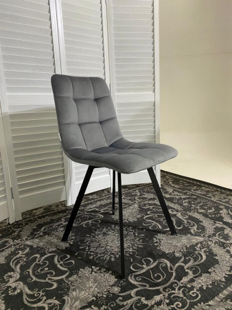Стул CHILLI SQUARE BLUVEL-14 GREY серый, велюр М-City